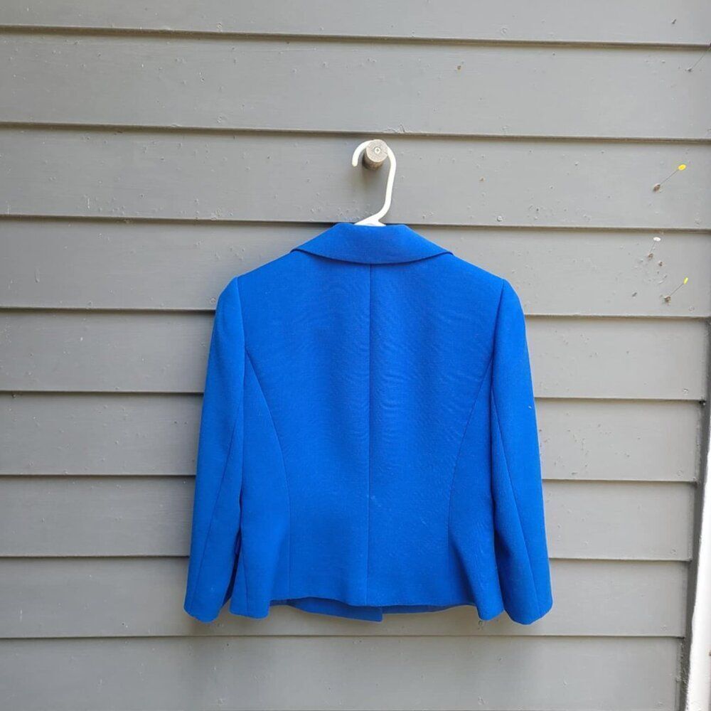 Isabella DeMarco Tahari Blue Double Breasted Jacket size 2 - Picture 5 of 11
